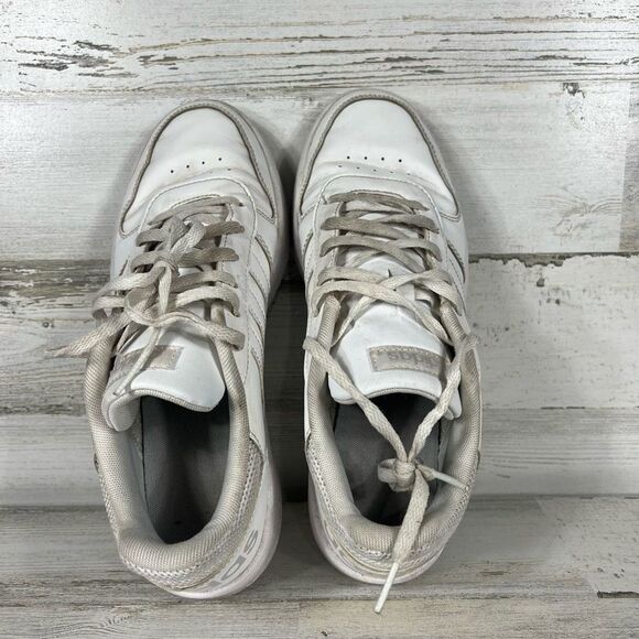 Adidas Womens Hoops 2.0 Cloud White Casual Shoes Lace Up Size 8.5 - Picture 7 of 9